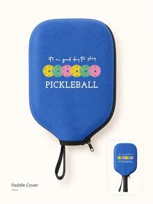 1pc Customized Pickleball Paddle Cover, Design Your Own Paddle Protector, Personalized Neoprene Paddle Cover With Zipper, Personalized Pickleball Paddle Cover, Pickleball Paddle Holder Gift, Team Gift - Multicolor - View 8