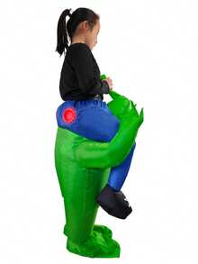 Halloween Christmas Party Alien Inflatable Costume, Unisex Inflatable Costume, Holiday Personalized Outfit Inflatable Costume, Blower Included, Battery Not Included - Size S Is Suitable for Heights 0.9m-1.2m - View 7