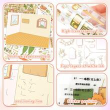 DIY Creative Fun Decorative Stickers, 28*21cm, 2 Styles Available, Includes 1 Scene Card, 3 Stickers, 1 Reference Image, Suitable For Gifts To Friends, Office, Home, Entertainment Toys - Scene Stickers - View 9