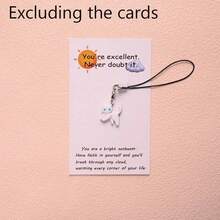 2pcs/6pcs Cute Phone Charm, Designed As A Black Cat That Doesn't Eat Fish, Featuring A Running Cat Pattern, Couple Style, Compatible With All Smartphones, Fashionable And Charming, Can Be Used As CCD Camera Keychain And Keyring - Multicolor - View 2