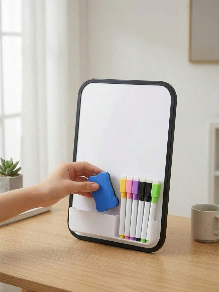 1 Set Portable Magnetic Whiteboard Memo, Reusable, Suitable For Home Daily Notes And Messages, Also As Best Accessory For Office And Study, Back To School Essential - 1PC - View 1