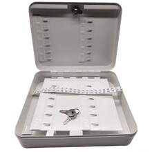 Wall-Mounted Key Storage Cabinet With Lock, Holds 48 Keys. - 20*25*7.5cm - View 4