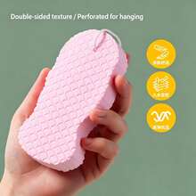 3D Fish Scale Pattern High Density Cleaning Sponge Scrubber With Hanging Rope, Soft Dish Cloth, Strong Degreasing - Fish Scale Sponge Scrubber - View 16