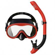 Adult Full Face Snorkel Mask Set With Dry Tube, Tempered Glass Diving Mask, Silicone Seal Waterproof Swim Gear For Island Swimming - Multicolor - View 9