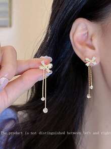 topshiny Anting Menjuntai - Yellow Gold - View 2