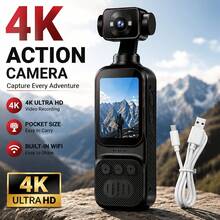 Rotating Action Camera With Anti-Shake Function, Outdoor Cycling Video Recorder, High Definition Handheld Video Camera - Multicolor - View 3