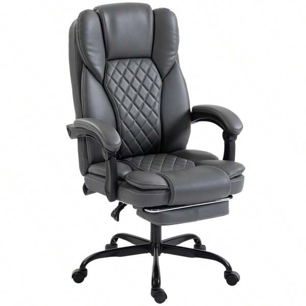 Executive Home Office Chair Reclining Function Footrest Computer Desk Chair High Back, On-Site