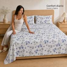 POLIGONO Sheet Sets With Pillowcases - Soft-tinted Orchid - View 3
