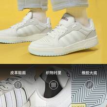 Adidas ENTRAP American Campus Style Sports Shoes Youthful Retro Basketball Style Skate Shoes JP9963 - White - View 3
