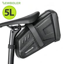 NEWBOLER Bicycle Seat Bag Portable Bike Saddle Bag EVA Hard Shell Bike Tail Bag MTB Road Bike Bag Accessories - Multicolor - View 2