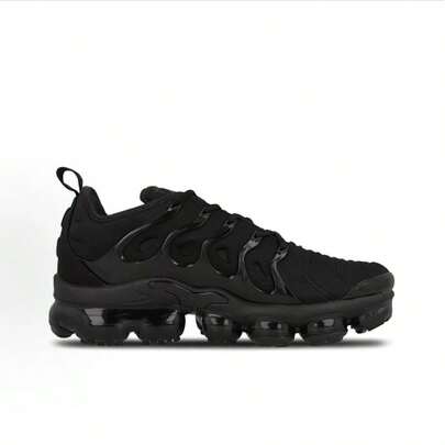 Nik E Air VaporMax Plus Comfortable Versatile Cushioned Breathable Lightweight Low-Top Air Cushion Casual Running Shoes Unisex Black