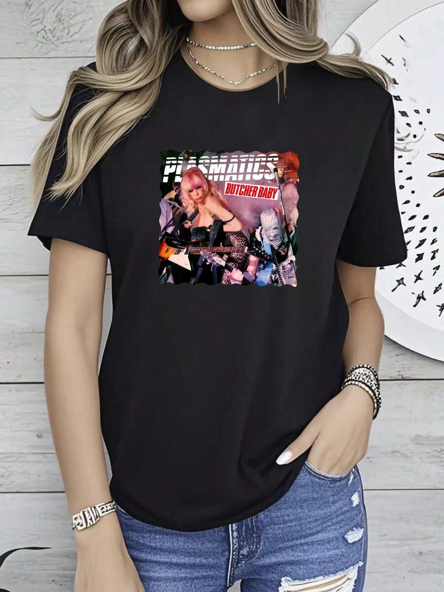 Women T-Shirts - 黑色 - 查看 1