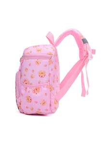 Ransel Anak Motif Kartun Capybara Lucu, Tas Sekolah TK Perempuan, Ransel Ringan untuk Mengurangi Beban untuk Sekolah Sehari-hari, Jalan-jalan, Perjalanan Luar Ruangan, Penyimpanan Multi-Kompartemen, Ransel Mini Kasual Kecil - Berwarna merah muda - View 9