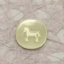 10 PCS 12/15/18/22mm 3D Edge Metal Buttons, High-Stem Buttons For Shirts, Suits, Asymmetrical Sewing, Knit Cardigans - 3D Border Pony - View 4