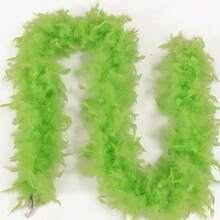 1-5pcs Fluffy Solid Color Feather Scarf, Long Turkey Feather Shawl, Halloween Carnival Birthday Party Cosplay Costume Accessory, Photo Prop DIY Handmade Decoration - A - View 7