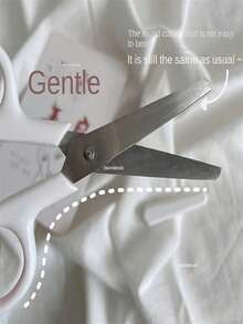 3pcs Mini White Scissors, Portable Stainless Steel Paper Cutter, Handmade Stationery, Office And Study Gift, Men's Tool. - AA - View 9