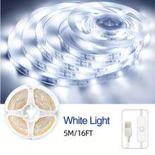 1-10M 2835 Cold White LED Flexible Light Strip, 5V Indoor Decorative Lighting, Suitable For Bedroom, Living Room, Kitchen Cabinet And TV Background Wall Indoor LED Light Strip - Multicolor - View 4