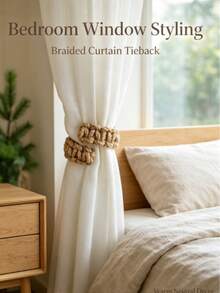 Curtain Tieback Braided Curtain Rope Practical Curtain Clip Curtain Hook Bedroom Living Room Home Window Decoration Decorative Curtain Accessories - Multiple Styles - View 7