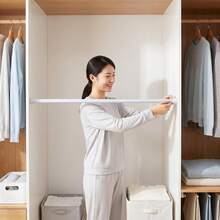 No-Drill Telescopic Rod, Door Curtain Rod, Kitchen Partition Rod, Wardrobe Telescopic Rod, Clothes Drying Rod - 2.2cm Honeycomb Head (Threaded Shank) - View 3