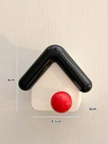 5pcs/1pc Cute House Shaped No-Drill Strong Adhesive Hooks, Decorative Practical Storage Hooks, Suitable For Bedroom Bathroom Kitchen Entryway Home Miscellaneous Storage Decoration, Room Decoration, Autumn Home Decor - Multicolor - View 15