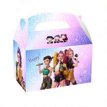 Mattel 12件組 Kpop Demon Hunter 女團手持盒、牛角造型盒子、派對裝飾用品、糖果盒 - 查看 5