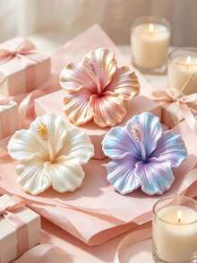 4pcs Hibiscus Flower Silicone Mold, Featuring 3D Hibiscus Flower Design, Perfect For Making Handmade Soap, Plaster, Clay, And Resin. Ideal For Occasions Like Valentine's Day, Easter, Mother's Day, And Weddings. - 4pcs Flowers - View 11