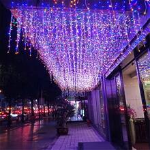 Battery Box Christmas Icicle Lights - LED String Lights With 8 Modes, Perfect For Outdoor Holiday Decor, Garden, Patio And Halloween, Christmas Decoration, Suitable For Christmas, Wedding, Bar, Cafe Salon And Store Display - Battery-powered Fairy Lights - View 9