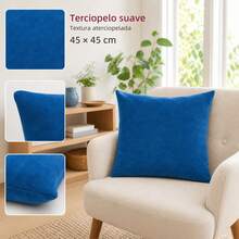 POLIGONO Cushion Cover - Blue - View 5