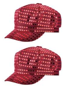 1/2pcs D EXCEED 70s Style Sequin Rhinestone Hat, Women's Party Dance Hat, Disco Daily Wear, Birthday Ball, Ballroom Stage Performance Carnival Accessory - Multicolor - View 27
