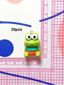 10/20/100pcs Glossy Cartoon Animal Pendants DIY Handmade Keychain Charms Bag Accessories - Multicolor - View 12