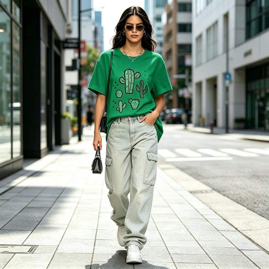 Women Senior T-Shirts & Tops - Green - View 1