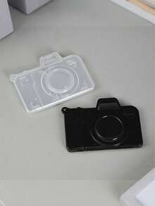 3/1pc Camera-Shaped Compact SD Card Storage Box, SD DSLR Camera Packaging Storage Box, White Memory Card Storage Plastic Box Phone Storage Card Protective Case, Portable Travel Electronic Accessories Card Holder, Camera Storage Card Storage Device, Dual Card Slot Plastic Protective Cover - Multicolor - View 13