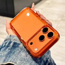 Compatible With Apple Phone 17 Air 16e Pro Max 15 14 13 Plus Orange Shockproof Protective Case - Orange - View 5