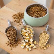 1pc Stainless Steel Pet Food Spoon, Multi-Functional Cat Treat Dispenser, Suitable For Cat And Dog Dry Food Feeding, Pet Food Accessory. - Multiple Capacities - View 7