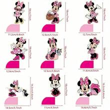BUTTBILL Cartoon Mouse Theme Pink Bunting Hanging Swirls 3D Paper Flower Table Decor Cute Cartoon Style Birthday Party Gathering Decoration - Multicolor - View 6