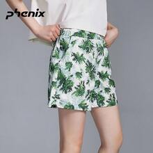 Phenix Urban Women's Sports Shorts, Bestselling Summer Loose Woven Casual Breathable Lightweight - Green - View 1