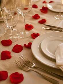 Artificial Rose Petals In Red White And Pink For Wedding Aisle Table Decoration Bridal Shower Party - Multicolor - View 4