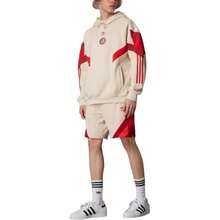 Adidas Originals FC Bayern X Originals FW24 Collegiate Striped Logo Embroidered Fashion Hoodie Linen Hoodies Men - 彩色 - 查看 4