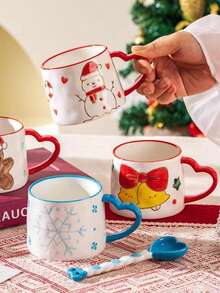 WGROOM 1pc New Ceramic Mug Cup Creative Household Office Gift Personalized Hand-Painted Cup - Multicolor - View 10
