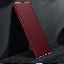 Premium PU Leather Magnetic Auto‑Adsorption Flip Phone Case Compatible With Samsung Galaxy Z Fold 8 Ultra Fold 8 Fold 7 Fold 6 Fold 5, Gilded Edge Full Camera Lens Protection Anti‑Scratch Shock‑Resistant Protective Cover - Burgundy - View 9