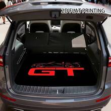 1pc Convertible Car Silhouette + "GT" Slogan Car Trunk Mat, Car Accessories, Suitable For Most Vehicles Like Sedans, Trucks And SUVs, Easy To Clean, Machine Washable, Personalized Car Trunk Mat, Car Trunk Cargo Liner - GT Sports Car - View 2