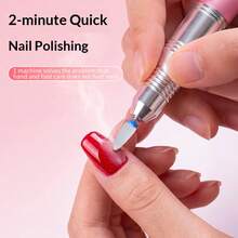 USB Electric Nail Polisher, Portable Nail Polisher Set, Nail And Foot Care Tool Set, Suitable For Polishing And Grinding, Electric Nail File, Home Nail Polishing Set, Gift Choice, Holiday Gift - Multicolor - View 6