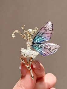 1pc Elegant Exquisite Angel Girl Brooch, Premium Creative Delicate Pin, Versatile Women's Clothing Accessory Decorative Corsage - Angel Girl Brooch - View 9