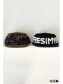 Soft Top Flat Bill Hat Colorblock Vintage Skateboard 5-Panel Cap Women Camouflage Flat Brim Hat BiteBerry Original New American Letter Contrast Color Corduroy Plaid Baseball Cap Couple Fashion Simple Casual Versatile Sun Protection Baseball Cap Outdoor Street Skater Hippie Chicks Style Hat - Multicolor - View 7