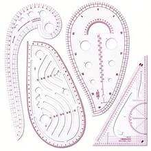 6pcs Pattern Grading Ruler Set Curve Cutting Tailoring Sewing - Variants - View 8