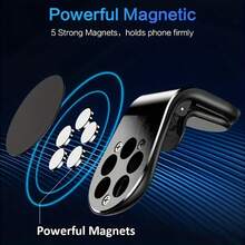 L-Shaped Magnetic Phone Holder, Used For Car Magnet Phone Holder, Car Mobile Holder, Air Outlet Holder - A - View 5