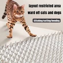 7pcs Transparent Cat Anti-Scratch Spiked Mats, Heavy Duty Plastic Pet Deterrent Mats, Suitable For Indoor/Outdoor Garden, Furniture And Plant Protection - one-size - View 2