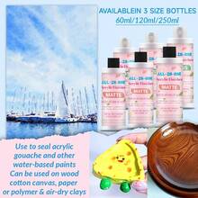 Acrylic Varnish - Water-Based Sealant, Super Glossy, UV Resistant, Anti-Cracking, Suitable For Wood, Clay, Painting, Metal, Plastic, Leather And Textile Arts And Crafts - A - View 4