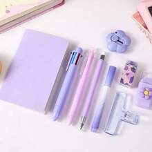 Cartoon Stationery Gift Set, Capybara Panda Multiple Notebooks, Multi-Color Pens, Correction Tape Combination, Student Back To School Gift - Multicolor - View 7