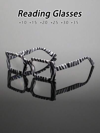 1 par de gafas de lectura rectangulares de marco completo para hombres, gafas de lectura minimalistas limpias y versátiles personalizadas para hombres, adecuadas para oficina, lectura, uso diario y reuniones